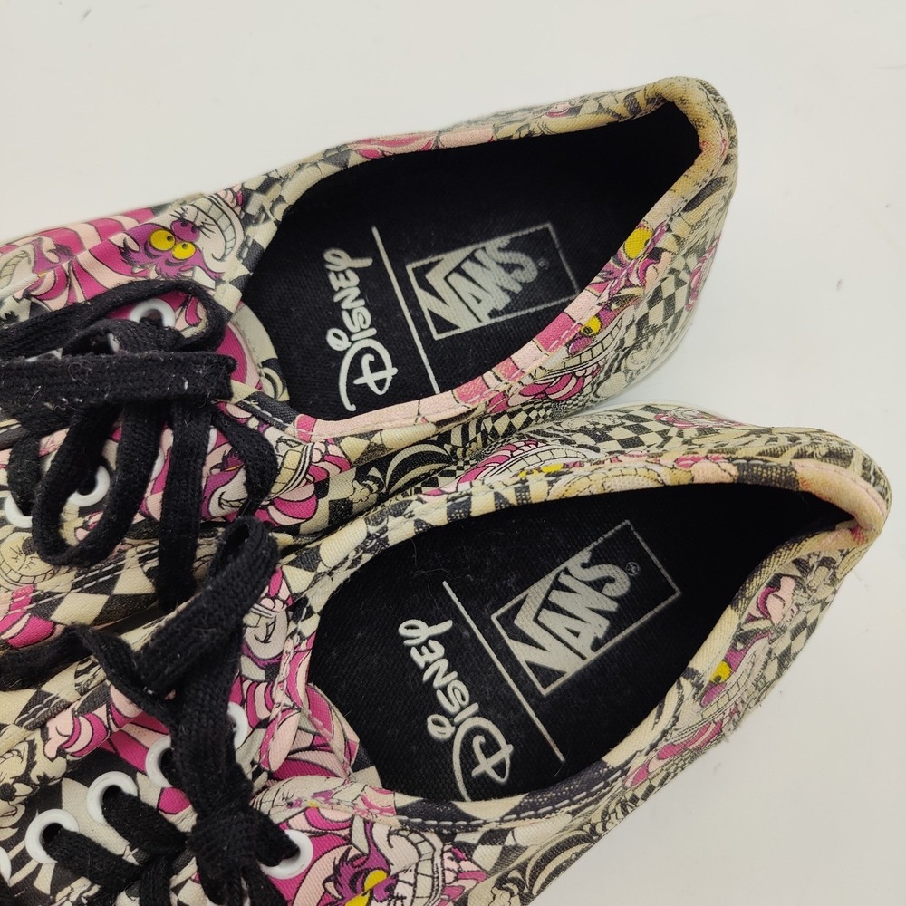 Vans x Disney Grunge Skater Alice in Wonderland Cheshire Cat Checker M 10 W 11.5 - Picture 4 of 16